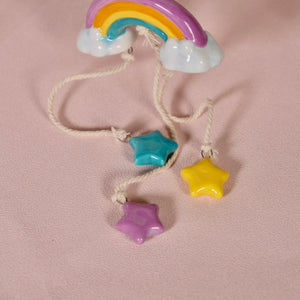 Hello Kitty Celestial Ceramic Wind Chime Home Goods Blue Sky