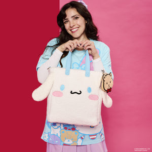 Cinnamoroll x Loungefly Sherpa Tote Bag With Coin Bag Bags LOUNGEFLY