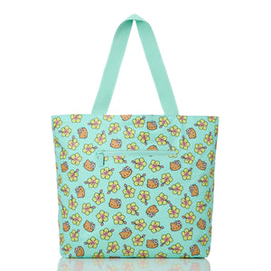 Hello Kitty x Aloha Collection Day Tripper Tote Bag (Hibiscus Kitty - Tan/Splash) Bags Aloha Collection Inc