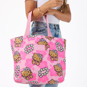 Hello Kitty x Aloha Collection Day Tripper Tote Bag (Lei - Tanned/Pink) Bags Aloha Collection Inc