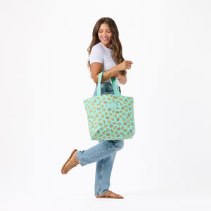 Hello Kitty x Aloha Collection Day Tripper Tote Bag (Hibiscus Kitty - Tan/Splash) Bags Aloha Collection Inc
