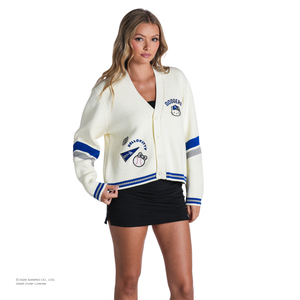 Hello Kitty x The Wild Collective Los Angeles Dodgers Cropped Cardigan