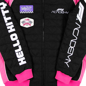 Hello Kitty and Friends x F1 ACADEMY Quilted Racing Jacket Apparel Insomniac Holdings LLC