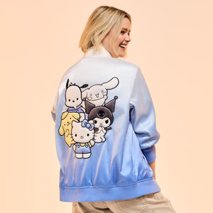 Hello Kitty and Friends x Loungefly Color Dip Satin Jacket Apparel LOUNGEFLY