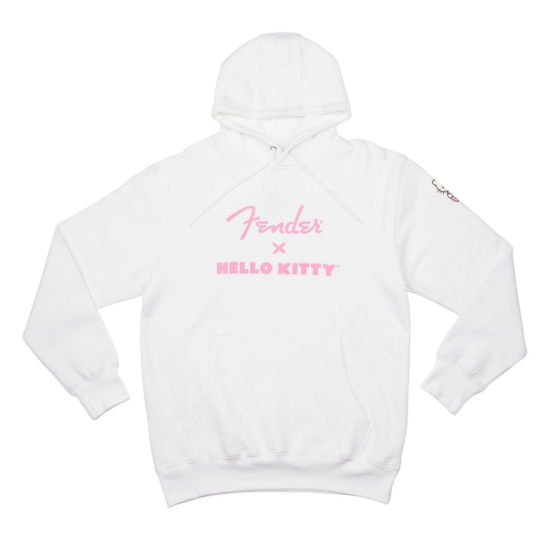 Fender x Hello Kitty White Sleeve Logo Hoodie, Sサイズ ハローキティ パーカー〈フェンダー〉 Hello Kitty x Fender White Sleeve Logo Hoodie
