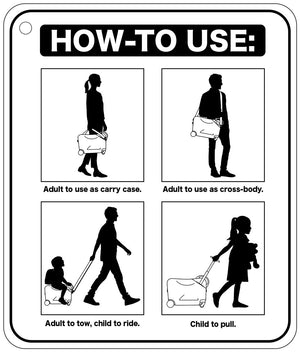 Hello Kitty x FUL 14.5" Ride-Along Summertime Kids Luggage