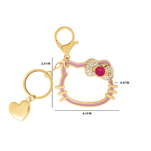 Hello Kitty Silhouette Heart Keychain Accessory Jacmel Jewelry
