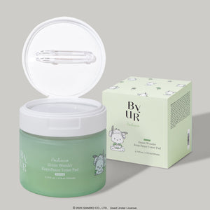 Pochacco x ByUR Green Wonder Keep Peace Toner Pad (70 Count) (POPUP) Beauty ByUR US