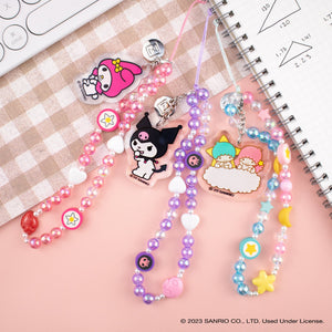 Gudetama Beaded Charm Mobile Phone Wrist Strap Accessory Hamee.com - Hamee US