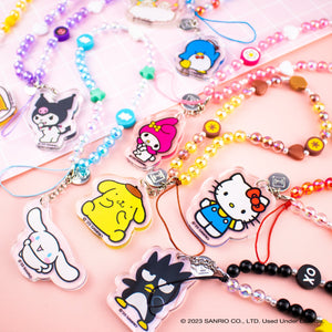 Gudetama Beaded Charm Mobile Phone Wrist Strap