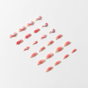 Hello Kitty x 3H Nails 3D Press-On Nails (Medium) Beauty 3H NAILS