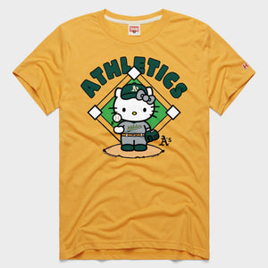 Hello Kitty x Athletics Toss Tee (Adult- Unisex) Apparel HOMAGE Gold XS