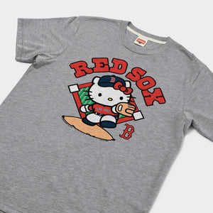 Hello Kitty x Boston Red Sox Throw Tee (Adult - Unisex) Apparel HOMAGE