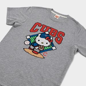 Hello Kitty x Chicago Cubs Pitch Tee (Adult - Unisex) Apparel HOMAGE