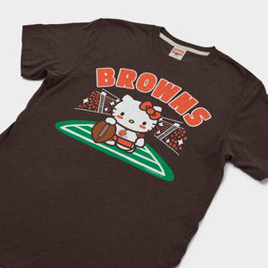 Hello Kitty x Cleveland Browns Holder Tee (Adult- Unisex) Apparel HOMAGE