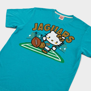 Hello Kitty x Jacksonville Jaguars Kickoff Tee (Adult- Unisex) Apparel HOMAGE