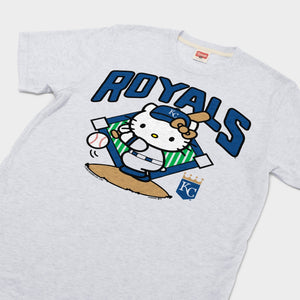 Hello Kitty x Kansas City Royals Swing Tee (Adult- Unisex) Apparel HOMAGE