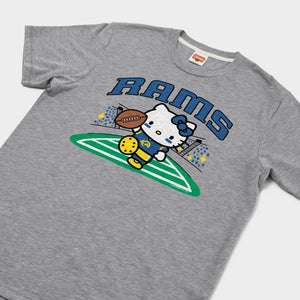 Hello Kitty x Los Angeles Rams Touchdown Tee (Adult- Unisex) Apparel HOMAGE