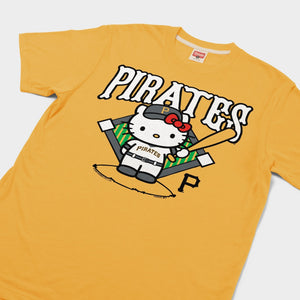 Hello Kitty x Pittsburgh Pirates Batter Tee (Adult- Unisex) Apparel HOMAGE