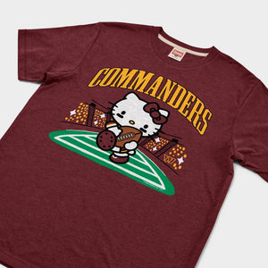 Hello Kitty x Washington Commanders Rush Tee (Adult- Unisex) Apparel HOMAGE