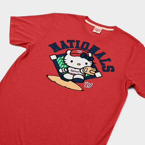 Hello Kitty x Washington Nationals Throw Tee (Adult- Unisex) Apparel HOMAGE