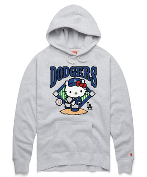 Hello Kitty x Los Angeles Dodgers First Pitch Hoodie (Adult - Unisex) Apparel Homage LLC