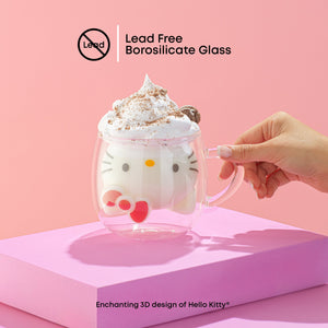 Hello Kitty 3D Double Wall Coffee Mug Home Goods JoyJolt