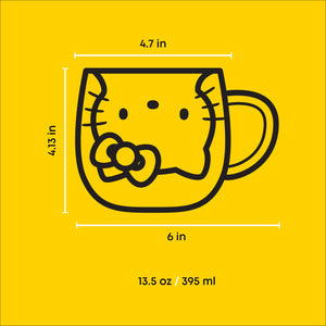 Hello Kitty 3D Double Wall Coffee Mug Home Goods JoyJolt