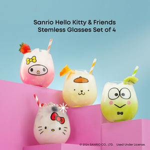 Hello Kitty and Friends Hello Sippy Stemless Glasses (Set of 4)