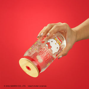 Hello Kitty Favorite Flavor Lidded Glass Tumbler