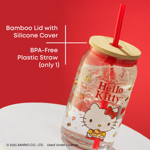 Hello Kitty Favorite Flavor Lidded Glass Tumbler