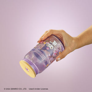 Kuromi Favorite Flavor Lidded Glass Tumbler