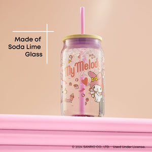 My Melody Favorite Flavor Lidded Glass Tumbler