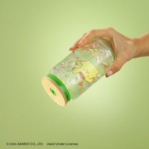 Pompompurin Favorite Flavor Lidded Glass Tumbler
