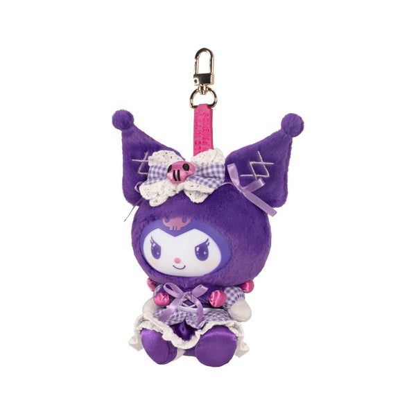 Kuromi Vinyl Clip Plush Mascot Keychain (Lolita Bestie)