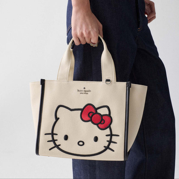Hello Kitty x Kate Spade New York Kip Canvas Small Tote