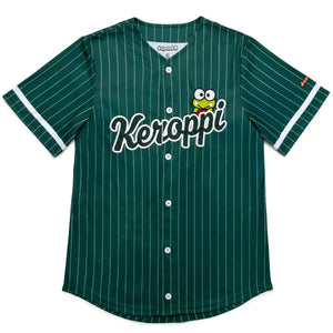 Keroppi x JapanLA Baseball Jersey (Green) Apparel JapanLA
