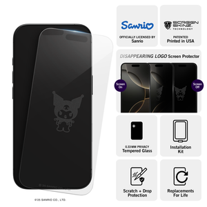 Kuromi x Screen Skinz iPhone Clear Screen Protector Screen Skinz