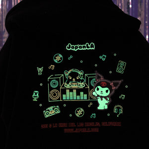 Kuromi x JapanLA Glow-In-The-Dark Anniversary Party Jacket Apparel JapanLA
