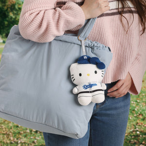 Hello Kitty x Los Angeles Dodgers Plush Mascot Keychain (Blue) Accessory FOCO
