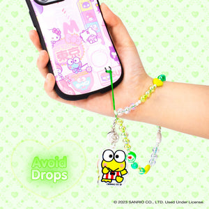 Keroppi Beaded Charm Mobile Phone Wrist Strap