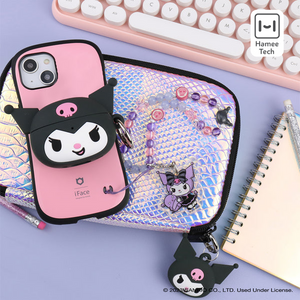 Kuromi Beaded Charm Mobile Phone Wrist Strap (Lolita Version) Accessory Hamee.com - Hamee US