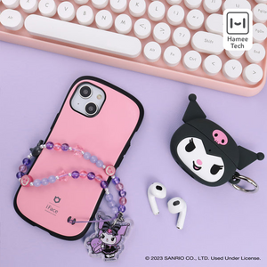 Kuromi - Lolita Version Beaded Charm Mobile Phone Wrist Strap Accessory HAMEE