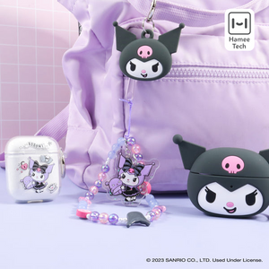 Kuromi - Lolita Version Beaded Charm Mobile Phone Wrist Strap Accessory HAMEE