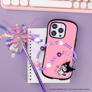 Kuromi Beaded Charm Mobile Phone Wrist Strap