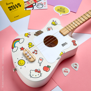 Hello Kitty x Loog Kids Mini Acoustic Guitar (White) Home Loog Guitars