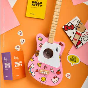 Hello Kitty x Loog Kids Mini Acoustic Guitar (Pink) Home Loog Guitars