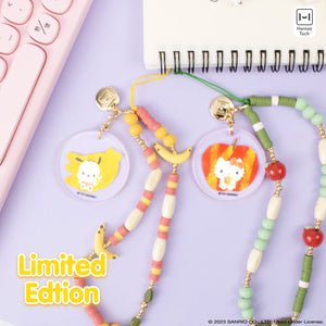 Pochacco Banana Beaded Charm Mobile Phone Wrist Strap