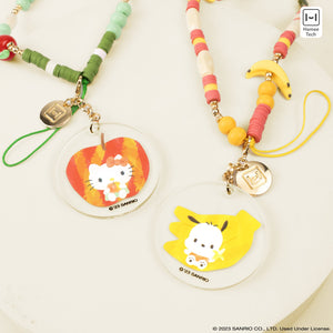 Pochacco Banana Beaded Charm Mobile Phone Wrist Strap