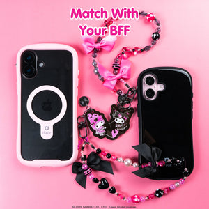 My Melody 50th & Kuromi 20th Anniversary 2-pc Bead Charm Strap Set Accessory Hamee.com - Hamee US